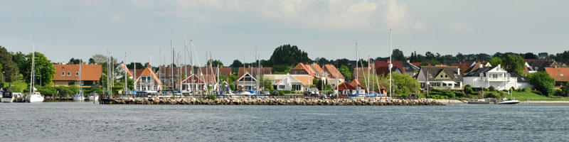 Vindeby havn set fra Lystbådhavn